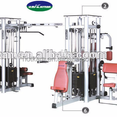 OEM 8 In 1 Functional Multifunction Smith Machine 3800*3900*2350mm