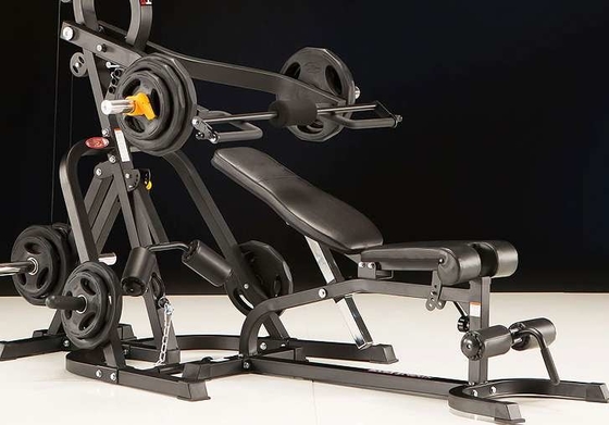50*100mm Tube Bench Press Squat Rack Bench Front High Pully