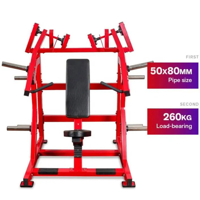 Steel Tube Q235 Hammer Strength Iso Lateral Wide Chest Press OEM