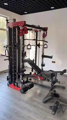 Home Gym Fitness Exercise Equipment Rack Integrated Trainer Functional Smith Squat Rack