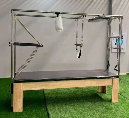 Wood Trapeze Table Pilates Gym Exercise Machine With Springs