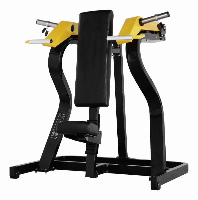 Q235 Stainless Steel 3.0mm Square Tube Free Weight Gym Equipment Shoulder Press Machine